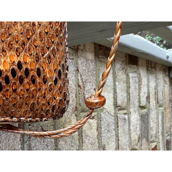 1970s Python snakeskin purse handmade - Picture 7 of 10